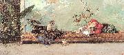 Marsal, Mariano Fortuny y The Artist's Children in the Japanese Salon china oil painting artist